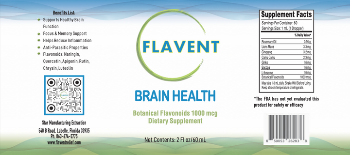 Flavent Brain Health Tincture | Brain Health/Function